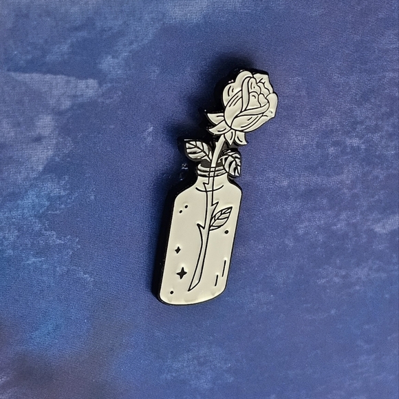 {5/$25} Tiny Rose Magical Enamel Pin - Picture 5 of 6